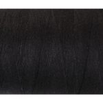 Jet Set Black Cottolin Yarn 8/2 | 200g Cone | Deep Black Cotton Linen Weaving Thread