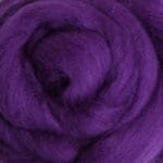 Amethyst Dyed Wool Sliver - 1kg Bulk Pack - Premium Felting & Spinning Fiber