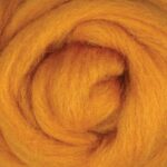 Butterscotch Dyed Wool Sliver | 1kg Bulk Wholesale Pack | Premium Professional Felting & Spinning Fiber
