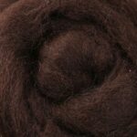 Chocolate Brown Dyed Wool Sliver | 1kg Bulk Wholesale Pack | Premium Professional Felting & Spinning Fiber