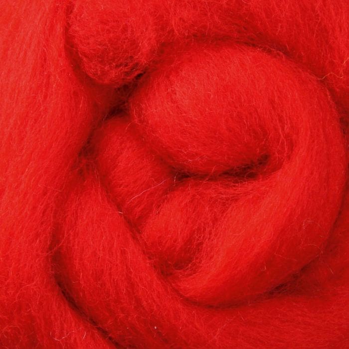 dscp Fiery Chilli Pepper #015 Wool Sliver (1kg) - Bold Red Professional Crafting Fiber - Image 1