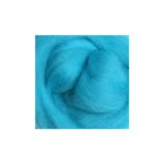 057 Fluro Blue Wool Sliver 1kg Bulk - Electric Neon Cyan Fiber for Pop Art & Cyberpunk Felting