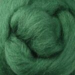 Kiwi Fruit Green Dyed Wool Sliver | 1kg Bulk Wholesale Pack | Premium Professional Felting & Spinning Fiber