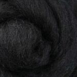 Premium #014 Liquorice Black Wool Roving 1kg – Professional Studio Grade Fiber for [Your Region/City] Fiber Artists