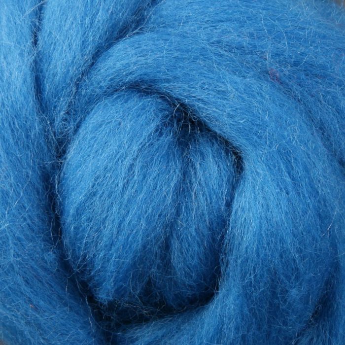 dslg Vibrant Lagoon Blue-Green #042 Wool Sliver (1kg) - Soft, High-Luster Professional Wool - Image 1
