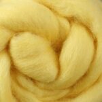 045 Lemon Wool Sliver 1kg Bulk - Crisp Citrus Yellow Fiber for Botanical Felting & Modern Textile Design