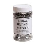Spiral Felting Needles x 100 - Professional Grade 38 Gauge Twisted Needles for Faster Felting