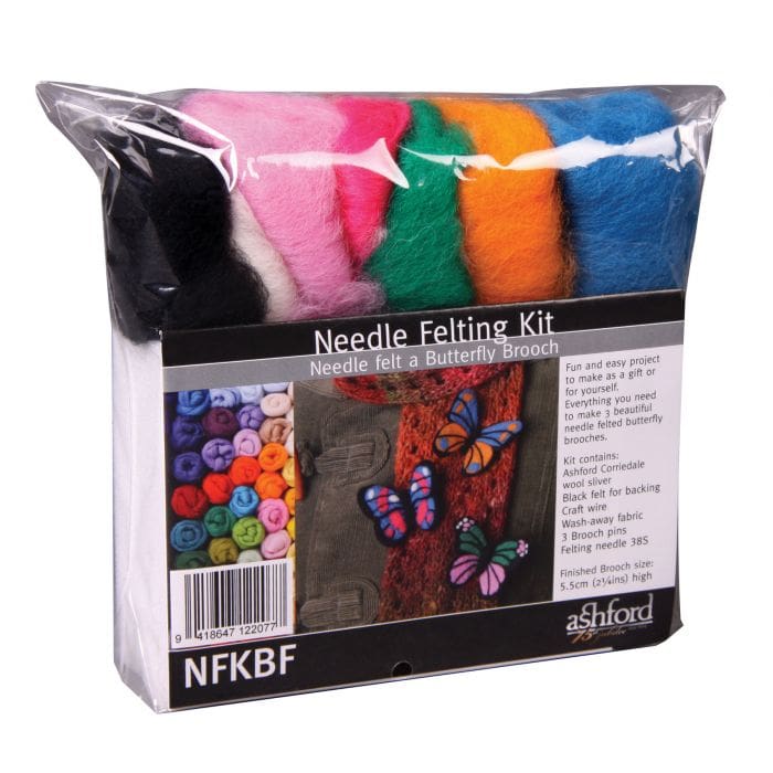 nfkbf Complete Butterfly Felting Kit - Learn Wing Veining and Symmetrical Color Blending - Image 1