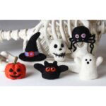 Optimized Product Titles Option 1: The "Seasonal Decor" Title (Best for SEO & Google Search)  Halloween Needle Felting Kit - DIY Spooky Ornament Set with Wool & Tools - Image 3