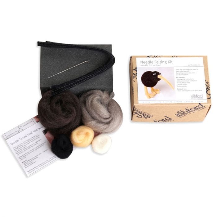 nfkk_1 Complete Beginner Kiwi Felting Kit - All-In-One Wool Craft Set with Professional Tools - Image 1