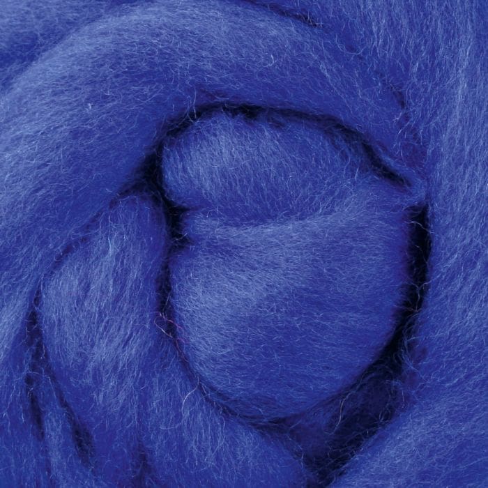 ssbl Vibrant True Blue #021 Wool Sliver (1kg) - Bold Professional Crafting Wool - Image 1