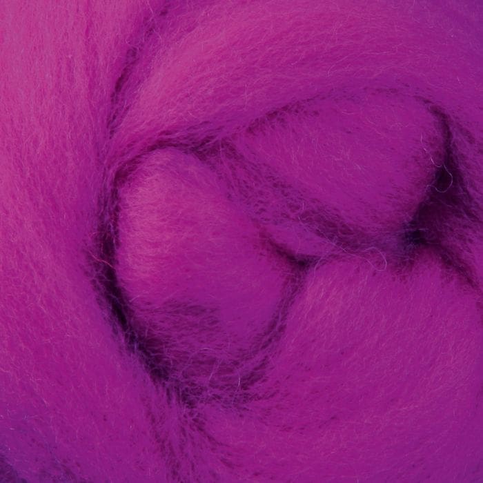 ssm Electric Magenta #023 Wool Sliver (1kg) - Bold Saturated Professional Crafting Wool - Image 1
