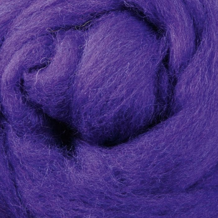ssp Classic Violet Purple #025 Wool Sliver (1kg) - Bold Saturated Professional Crafting Wool - Image 1