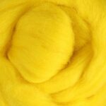 027 Yellow Wool Sliver 1kg Bulk - Primary Sunshine Fiber for Pop Art & High-Contrast Felting