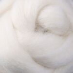 091 White Corriedale Wool Sliver 1kg Bulk - 30 Micron Structural Core Fiber for Needle Felting & Rugged Yarns