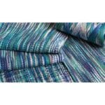Caterpillar Cotton 403 | Ocean Blue Textured Cotton Yarn | 200gm Cone for Weaving | Variegated Blue and White Cotton Thread - Image 2